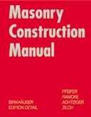 MASONRY CONSTRUCTION MANUAL
