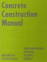 CONCRETE CONSTRUCTION MANUAL