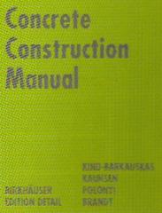 CONCRETE CONSTRUCTION MANUAL