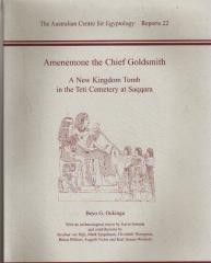 AMENOMONE THE CHIEF GOLDSMITH: A NEW KINGDOM TOMB IN THE TETI CEMETERY AT SAQQARA Vol.7