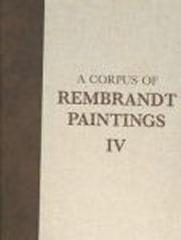 A CORPUS OF REMBRANDT PAINTINGS Vol.4 "SELF-PORTRAITS"
