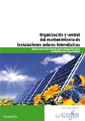 ORGANIZACIÓN Y CONTROL DEL MANTENIMIENTO DE INSTALACIONES SOLARES FOTOVOLTAICAS