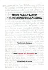 NICETO ALCALÁ ZAMORA Y EL DICCIONARIO DE LA ACADEMIA