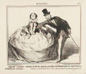 LES PARISIENS DE DAUMIER "DE LA PROMENADE AUX DIVERTISSEMENTS"