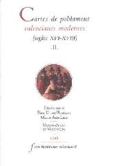 CARTES DE POBLAMENT VALENCIANES MODERNES. VOL.II "(SEGLES XVI-XVIII)"