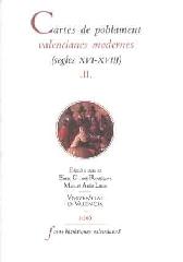 CARTES DE POBLAMENT VALENCIANES MODERNES. VOL.II "(SEGLES XVI-XVIII)"