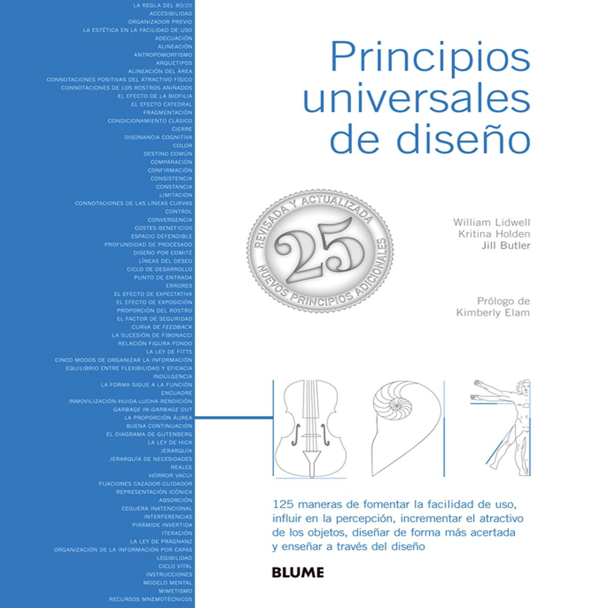 PRINCIPIOS UNIVERSALES DE DISEÑO "125 MANERAS DE FOMENTAR LA FACILIDAD DE USO, INFLUIR EN LA PERCEPCIÓN, I"