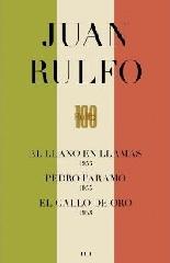 JUAN RULFO. ESTUCHE CONMEMORATIVO CENTENARIO "PEDRO PÁRAMO. LLANO EN LLAMAS. GALLO DE ORO"