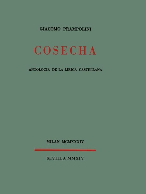 COSECHA "Antología de la lírica castellana"