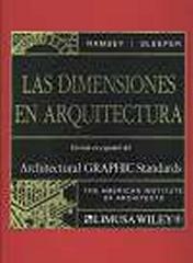 LAS DIMENSIONES EN ARQUITECTURA