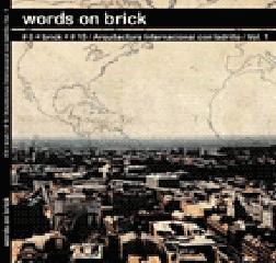 WORDS ON BRICK ARQUITECTURA INTERNACIONAL CON LADRILLO VOL. 1