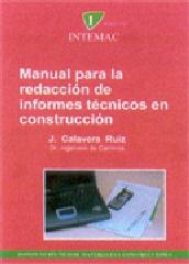 MANUAL PARA LA REDACCIÓN DE INFORMES TÉCNICOS EN CONSTRUCCIÓN