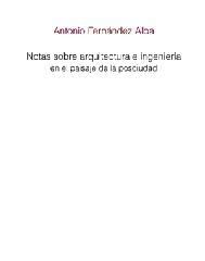 NOTAS SOBRE ARQUITECTURA E INGENIERÍA EN EL PAISAJE DE LA POSCIUDAD